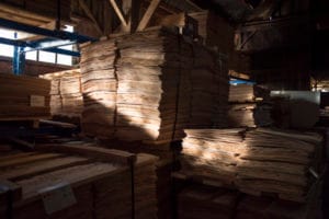 Empilement de placage de Hêtre français